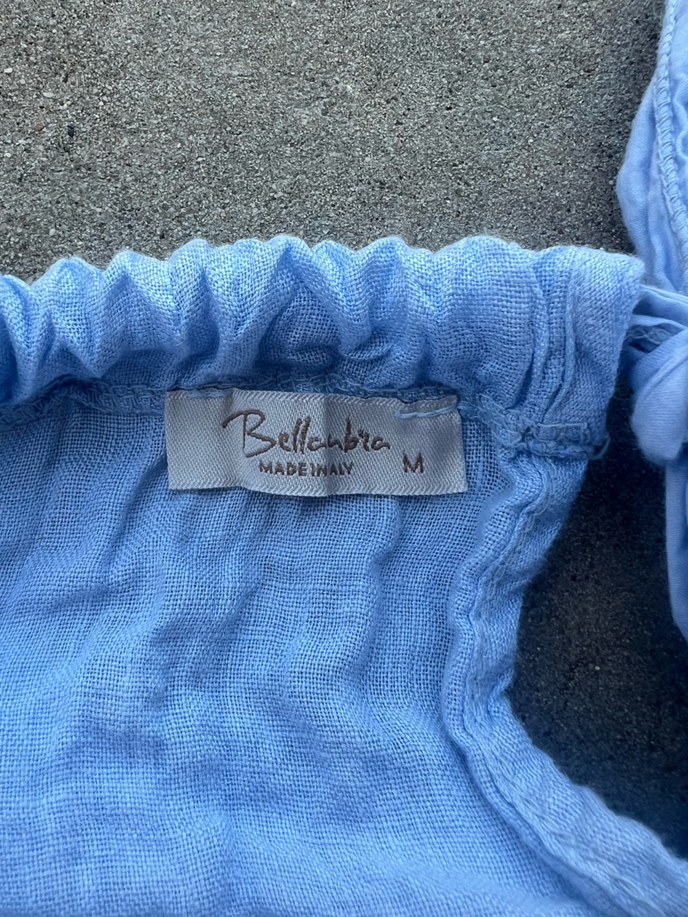 Bellambra Light Blue Linen halter top - Picture 2 of 3